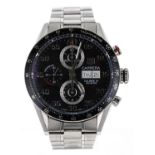 Tag Heuer Carrera Calibre 16 Chronograph automatic stainless steel gentleman's wristwatch, reference