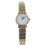 Longines Presence gold plated and stainless steel lady's wristwatch, reference no. L4.219.2,