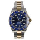 Rolex Oyster Perpetual Submariner Date gold and stainless steel gentleman's wristwatch, reference