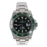 Rolex Oyster Perpetual Date Submariner 'Hulk' stainless steel gentleman's wristwatch, reference