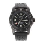 Breitling SuperOcean 46 Chronometer automatic black steel gentleman's wristwatch, reference no.