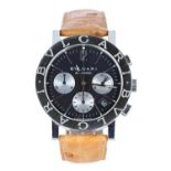 Bvlgari Chronograph automatic stainless steel gentleman's wristwatch, reference no. BB 38 SL CH,