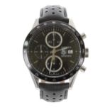 Tag Heuer Carrera Chronograph automatic stainless steel gentleman's wristwatch, reference no.