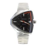 Hamilton Ventura Elvis80 stainless steel gentleman's wristwatch, reference no. H24551131, black