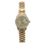 Rolex Oyster Perpetual Datejust 18ct diamond set lady's wristwatch, reference no. 6917, serial no.