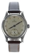 Omega Non Magnetic WWII period stainless steel gentleman's wristwatch, reference no. 2165/1,
