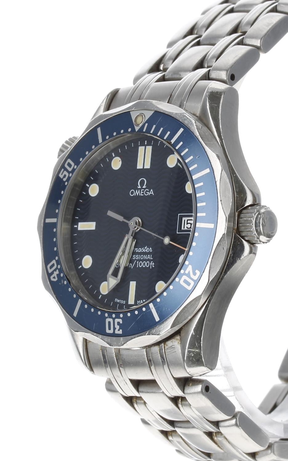 Omega Seamaster Professional 300m/1000ft stainless steel gentleman's wristwatch, reference no. 196. - Image 2 of 5