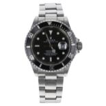 Rolex Oyster Perpetual Date Submariner stainless steel gentleman's wristwatch, reference no.