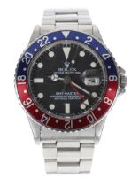 Rolex Oyster Perpetual GMT-Master stainless steel gentleman's wristwatch, reference no. 1675, serial