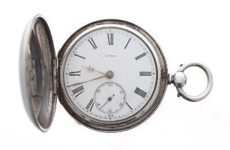 Victorian silver fusee lever hunter pocket watch, London 1872, the movement signed James Blackhurst,