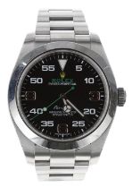 Rolex Oyster Perpetual Air-King stainless steel gentleman's wristwatch, reference no. 116900, serial