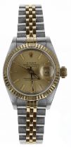 Rolex Oyster Perpetual Datejust gold and stainless steel lady's wristwatch, reference no. 69173,