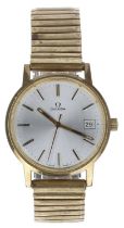 Omega gold plated and stainless steel gentleman's wristwatch, reference no. 136 0104, serial no.