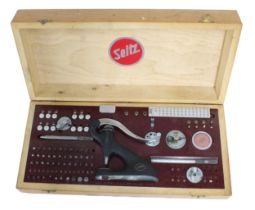 Seitz jewelling tool with accessories, in original case (lacking some accessories)
