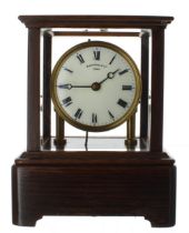 Good Eureka electric mantel clock, the 4" cream dial signed Eureka Clock Co Ltd, London, the slow/
