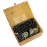 Favorite riveting set with accessories, within original wooden case