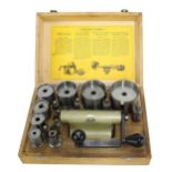 Bergeon mainspring winder for alarm-clocks and clocks, no. 30076, within original fitted wooden case