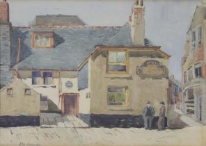 J* J* Malim (20th/21st century) - "The Sloop Inn, St. Ives, Cornwall", signed also inscribed on