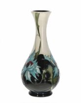 Moorcroft 'Thistle' pattern small vase, bearing a factory stamp, the artists initials and the 2007