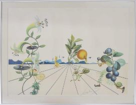 Salvador Dali (1904-1989), 'Flordali I', limited edition colour lithograph on arches paper after the