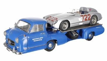 CMC 1:18 scale die cast model 1955 Mercedes-Benz 300 SLR Mille Miglia; together with a CMC 1954