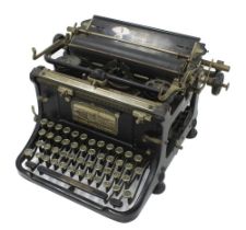 Early Continental typewriter, labelled Wanderer Werke, A.G Chemnitz, 14" wide, 9" high