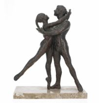 Faith Winter (née Ashe, British 1927–2017) - 'Pas De Deux', limited edition bronze figural group