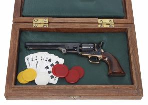 Uberti, Italy - an inert miniature scale reproduction six shot revolver, the cylinder with an e