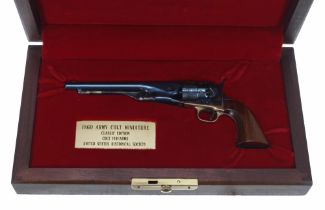 1860 Army Colt Miniature - an inert Classic Edition miniature scale reproduction six shot revolver,