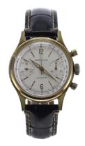 Breitling Cadette Chronograph gold plated and stainless steel gentleman's wristwatch, reference