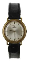 Omega gold plated and stainless steel gentleman's wristwatch, reference no. 111.022, serial no.