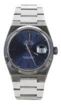 Rolex Oysterquartz Datejust stainless steel gentleman's wristwatch, reference no. 17000
