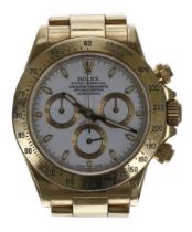 Rolex Oyster Perpetual Cosmograph Daytona 18ct gentleman's wristwatch, reference no. 116528,