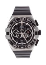 Omega Double Eagle Co-Axial Chronograph stainless steel gentleman's wristwatch, reference no. 121.