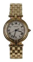 Cartier Panthére Vendóme Quartz 18ct lady's wristwatch, case no. 839640861, 104.3gm, 30mm (34)