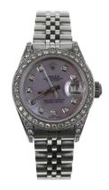Rolex Oyster Perpetual Datejust stainless steel lady's wristwatch, reference no. 69240, serial no.
