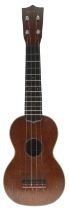 Good Martin & Co ukulele, stamped C.F. Martin & Co, Nazareth, PA to the inner back and inscribed