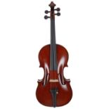 Good violin labelled Silvestre et Maucotel, Paris 1912 no. 712, the two piece back of broad curl