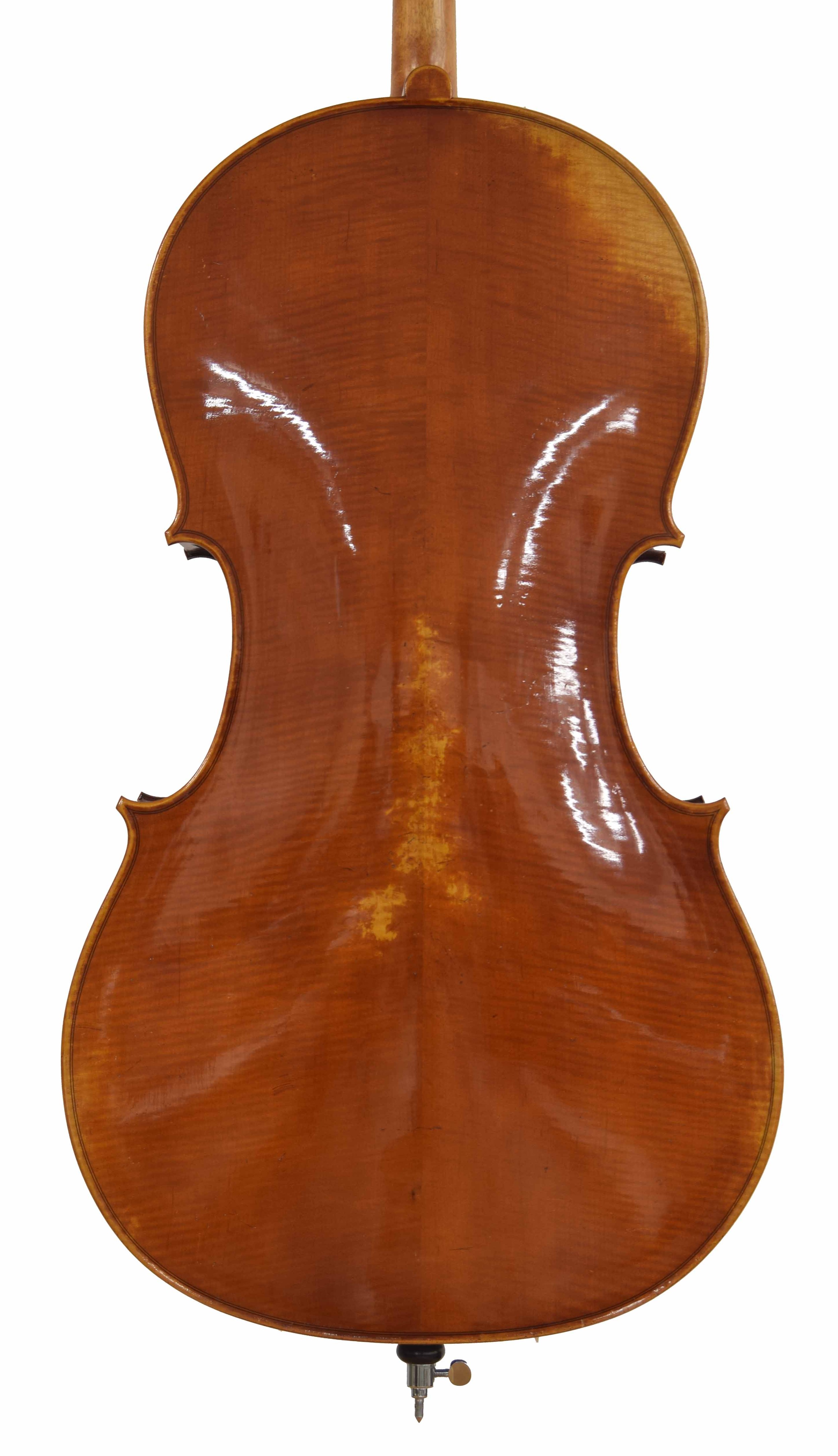 Good contemporary violoncello by and labelled Henri Delille...Anno Domino 2007, no. 310, 29 3/4", - Image 2 of 3