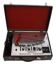 1970s WEM Watkins Solid State Copicat tape machine, with original cover