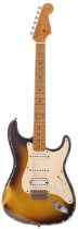 2007 Fender Custom Shop 1956 Stratocaster Relic HSS electric guitar, made in USA; Body: two-tone