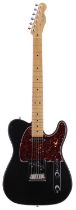 1999 Fender American Standard Telecaster electric guitar, made in USA; Body: black finish, a few