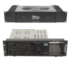 Hafler Trans Nova P3000 400 watt Professional power amplifier rack unit; together with a Sony CMA-