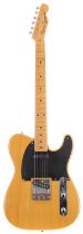 1982 Squier by Fender JV '52 Reissue Telecaster electric guitar, made in Japan; Body: butterscotch