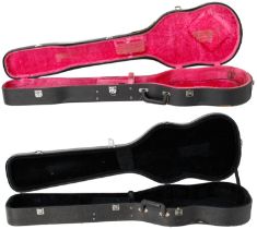 Two bass guitar hard cases suitable for a violin bass or similar (2)