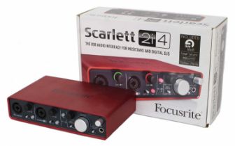 Focusrite Scarlet 2i4 USB audio interface, boxed *Please note: Gardiner Houlgate do not guarantee