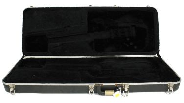 Fender electric guitar hard case, circa 1982 (originally supplied with a Dan Smith era Stratocaster)