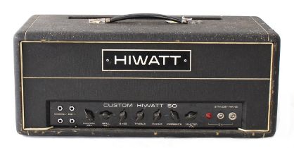 Peter Hammill (Van der Graaf Generator) - Stage used Hiwatt Custom 50 guitar amplifier head, made in
