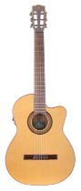 Merida Extrema Trajan T-45SSES Thinline electro-classical guitar, with original shipping box