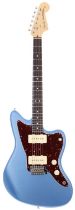 2021 Fender American Performer Jazzmaster electric guitar, made in USA; Body: satin Lake Placid Blue